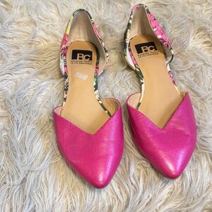 Pink Floral Women's Flats